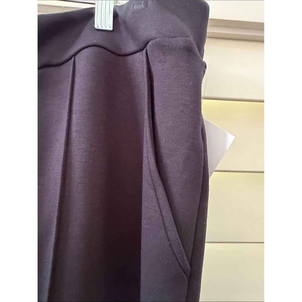 Scuba Black Wide Cropped Leg Pants - Picture 3 of 5